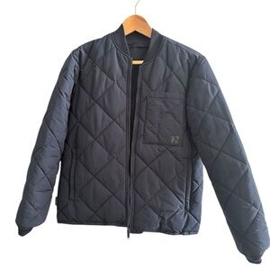 Frank And Oak Women’s Reversible Quilted Jacket - Navy Blue